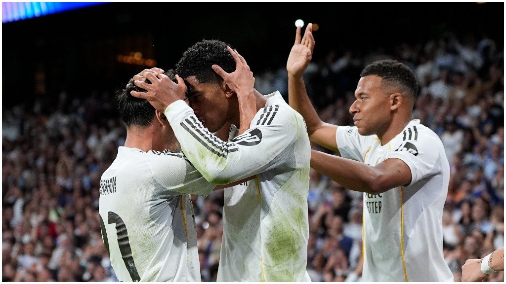 Jude Bellingham y Brahim Díaz, en el partido frente a la Juventus. (Foto: EFE)