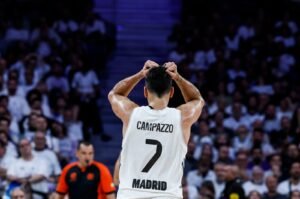 Facundo Campazzo, durante el Real Madrid - Panathinaikos. (EFE)