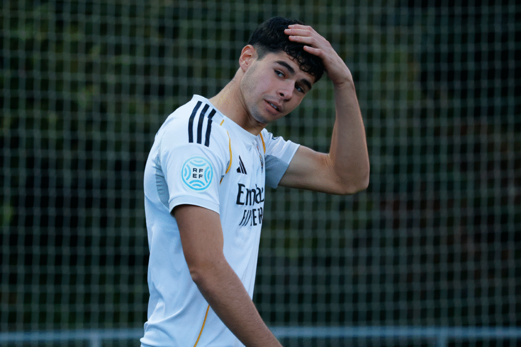 Jacobo Ortega, delantero del Real Madrid C