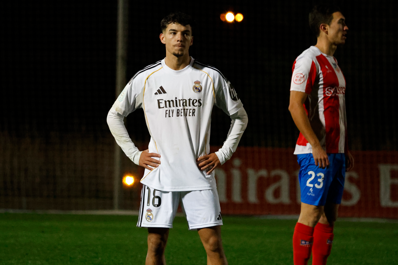 Enrique Herrero, durante el Real Madrid C - Navalcarnero