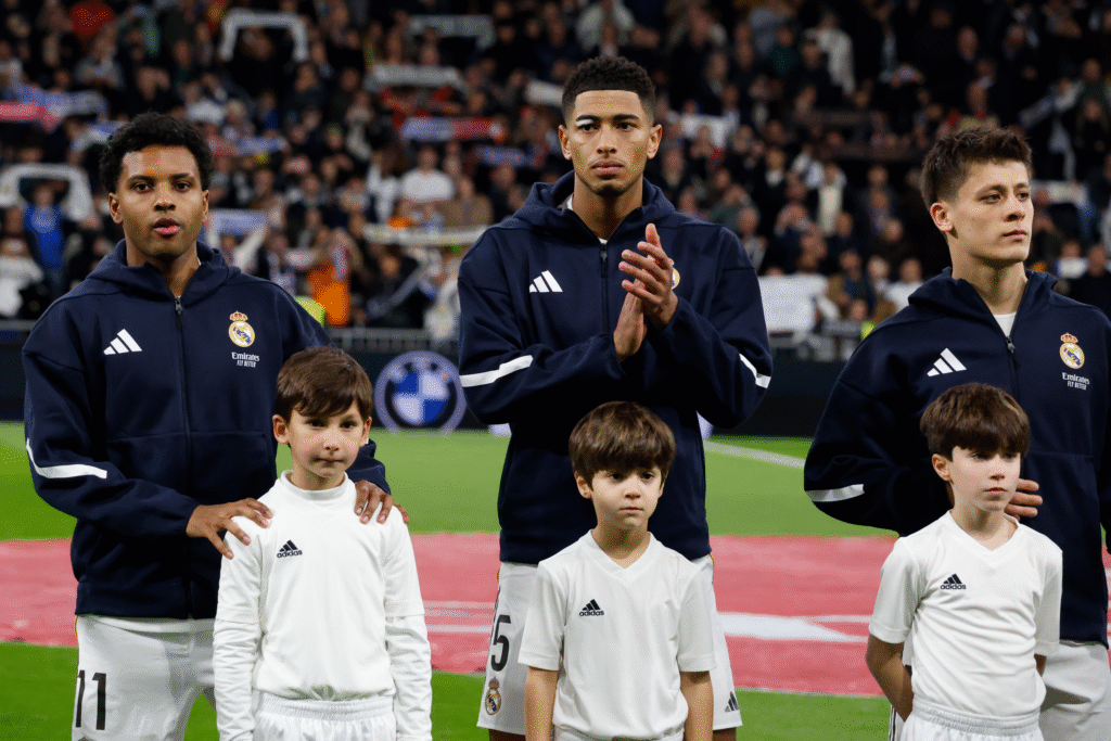 Rodrygo, Jude Bellingham y Arda Güler