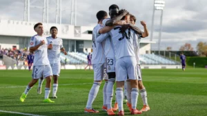 El Real Madrid Castilla vence ante el Guadalajara. (Fotógrafo: Jesús Troyano)